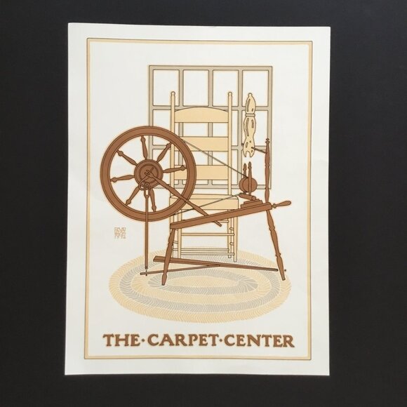 David Lance Goines The Carpet Center Lithograph Print Poster 1976 18 x 24 - Picture 1 of 7